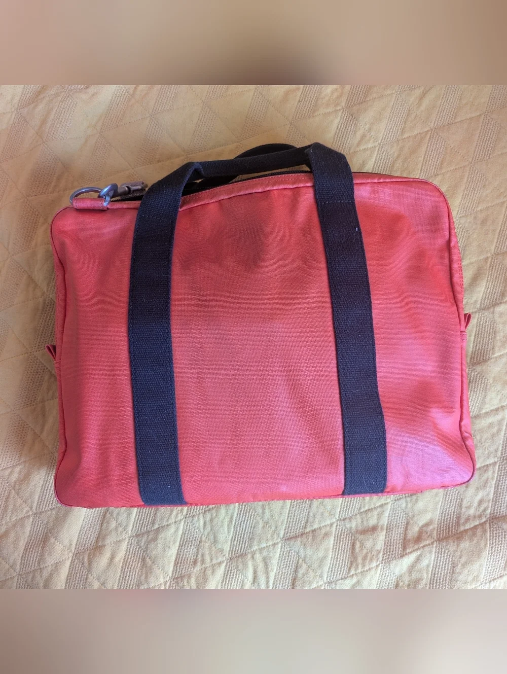 Men's Orange Canvas Messenger Briefcase - Jack Spade